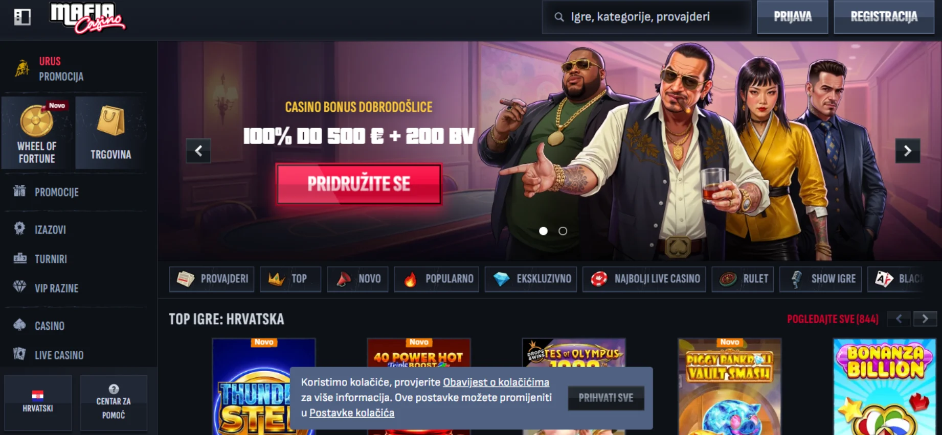 Mafia Casino Screen